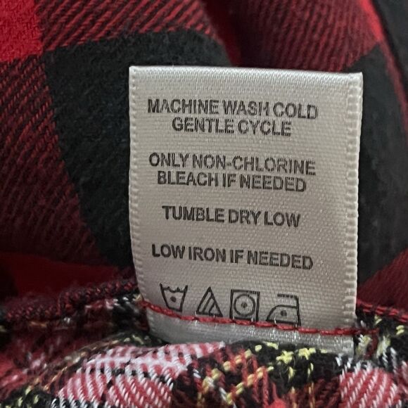 John Mark Plaid Patchwork Button Up Flannel Tunic READ Missing Two Buttons XL - Picture 8 of 10